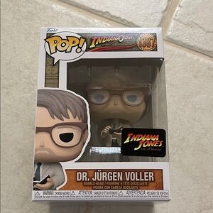 Funko Indiana Jones Dr. Jürgen Voller Figure with Glasses
